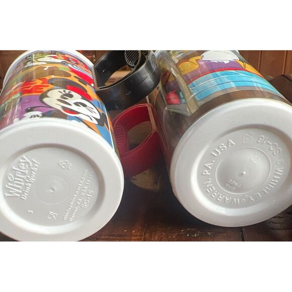 WDW Resort Parks Rapid Refillable Mug Cup Lid Travel‎ Disney World Lot Of 4 - Picture 8 of 8